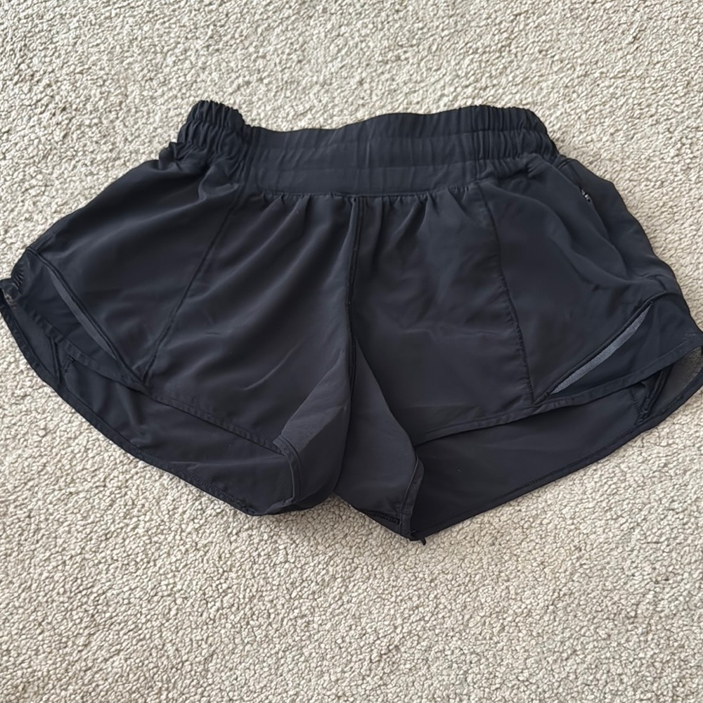 Women's Black Lululemon shorts
